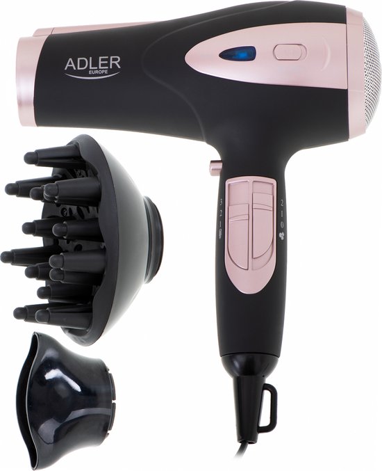 Adler Ad2248 - Ion haardroger - fohn - 2200 Watt - zwart