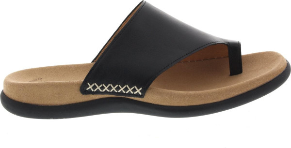 Gabor - maat 41 - 03.700.27 Dames Slippers - Zwart