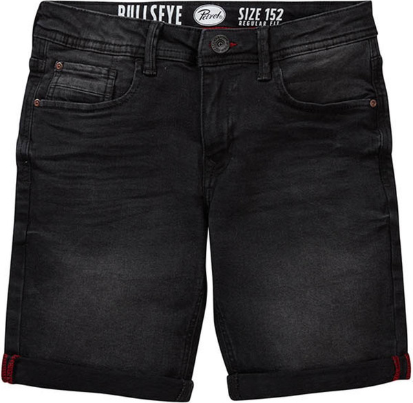 Petrol Industries -maat 170- Jongens Bullseye denim short - Zwart