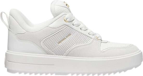 Michael Kors - Maat 39 - Rumi Lace Up Dames Sneakers - Optic White