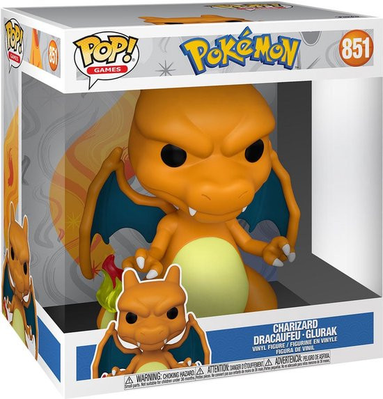 Funko Pop #851 Games: Pokemon - Charizard 10'' Inch Jumbo