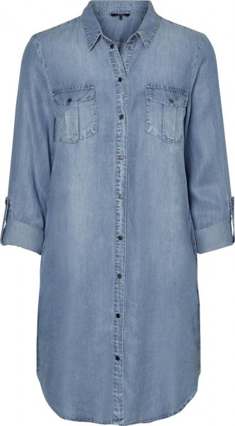 Vero Moda - Maat L - Denim Dress, SILLA LS SHORT DRESS