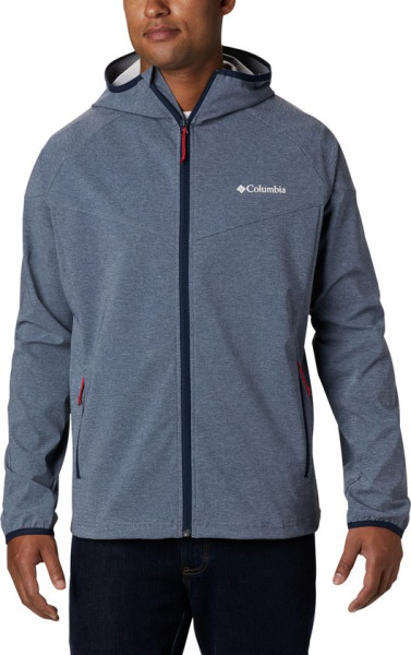 Columbia - Maat L - Heather Canyon™ Jacket Jas - Soft Shell Jas voor Heren - Outdoorjas - Blauw