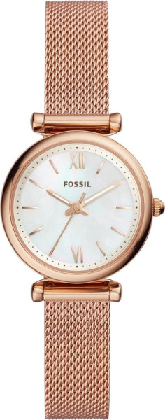 Fossil Carlie ES4433 Dameshorloge 28 mm - rosékleurig