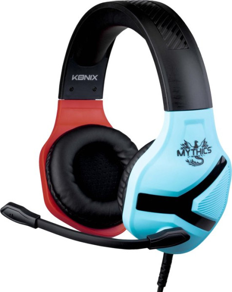 Mythics - gaming headset Switch - Nemesis Red & Blue- in-line afstandsbediening - inklapbare microfo