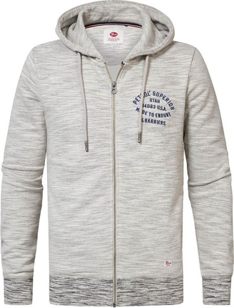 Petrol Industries Maat M - Heren Hoodie Met Rits - Wit