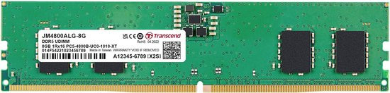 Transcend JetRam JM4800ALG-8G memoria 8 GB 1 x 8 GB DDR5 4800 MHz Data Integrity Check (verifica int