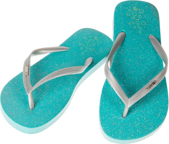 SINNER Padank Unisex - Maat 31 - Slippers - Turqoise/Zilver