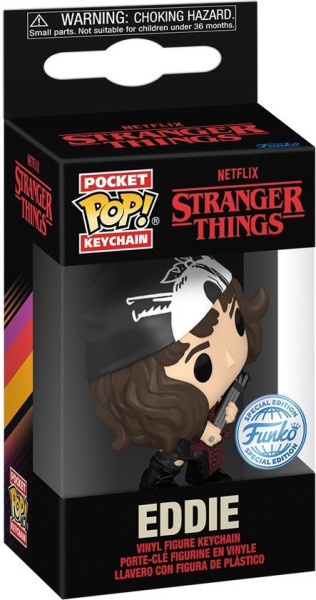 Funko Pocket Pop! Stranger Things S4 - Keychain Eddie with Guitar Exclusive