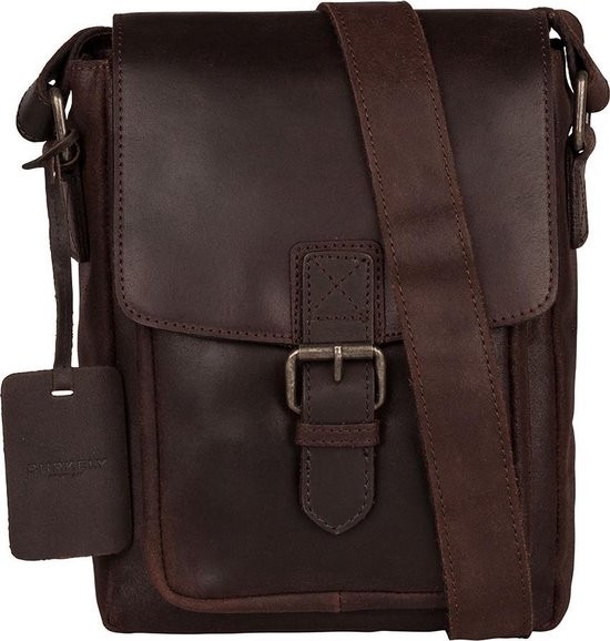 Burkely Vintage Luke Unisex Schoudertas - Bruin