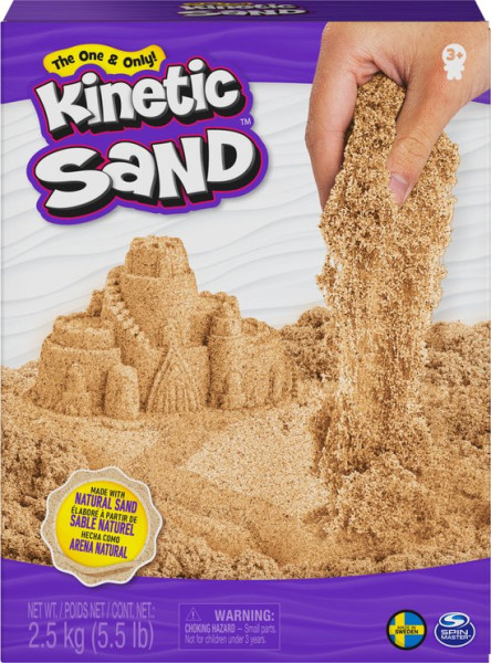 Kinetic Sand - Natuurlijk Zand - 2,5 kg origineel kinetisch zand - Sensorisch speelgoed