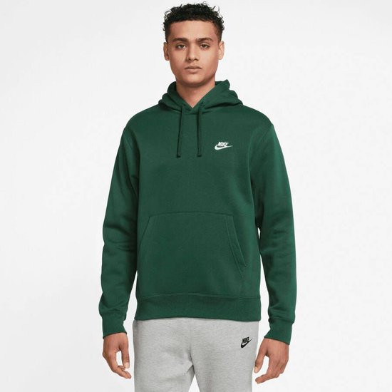 Nike Maat M M NSW CLUB HOODIE PO BB GX Heren Trui - Groen