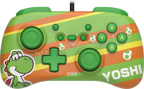 Hori Wired Mini Controller - Super Mario Series - Yoshi (Nintendo Switch/Switch OLED)