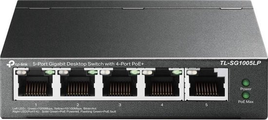 TP-LINK TL-SG1005LP - Netwerk Switch - Unmanaged - PoE