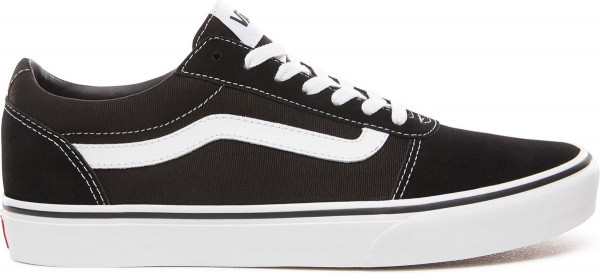 Vans Ward Suede Canvas Heren Sneakers - 41 - Black/White