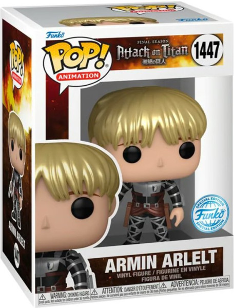 Funko Pop #1447 Animation: Attack on Titan - Armin Arlelt Metallic Exclusive Special Edition