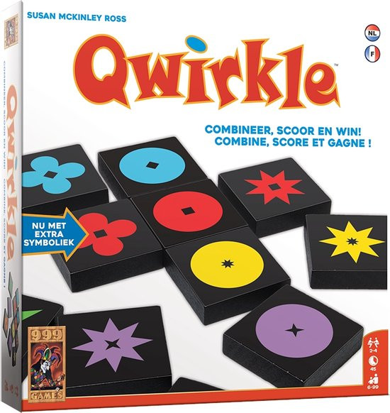 999 Games - Qwirkle - Bordspel - Sinds 2007 meer dan 15 spellenprijzen gewonnen - Familiespel - Geze