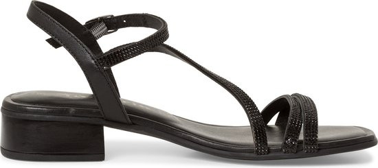 Tamaris Strass Sandalen - maat 40 - zwart Leer - Dames