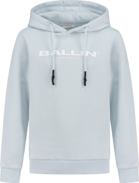 Ballin Amsterdam - Maat 152 - Jongens Slim Fit Original Hoodie - Blauw