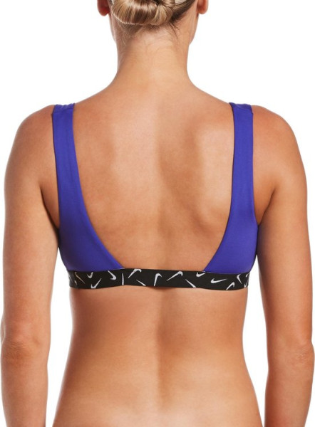 Nike Swim Maat M SCOOP NECK Bikinitopje - INDIGO BURST - Vrouwen