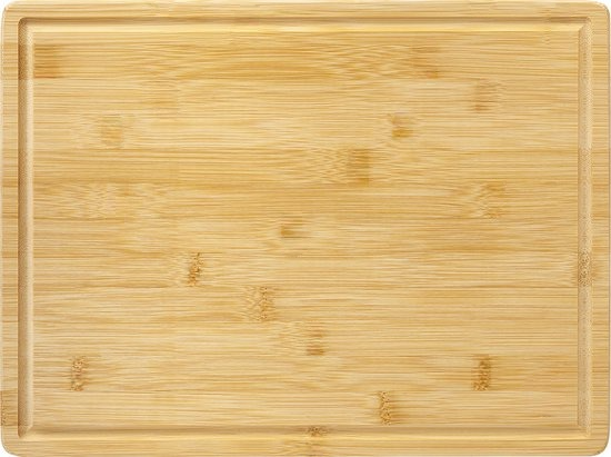 Bamboe Snijplank - 40x30 CM - Snijplank Hout - Met Sapgeul - Naturel