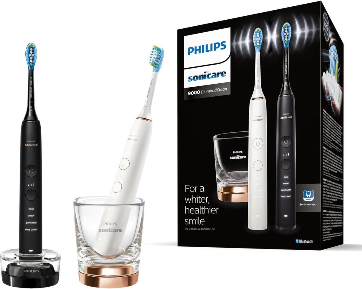 Inschrijven vervaldatum Omgekeerd Philips Sonicare Diamondclean HX9914/57 - Elektrische tandenborstels - Duo  Pack | DGM Outlet