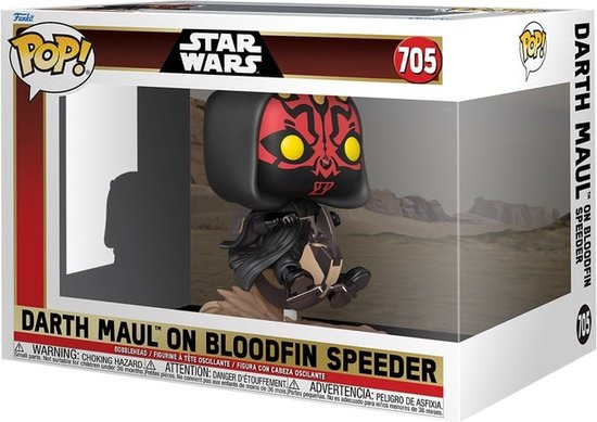 Funko Pop #705 Star Wars: Episode I - The Phantom Menace 25th Anniversary - Darth Maul on Bloodfin S