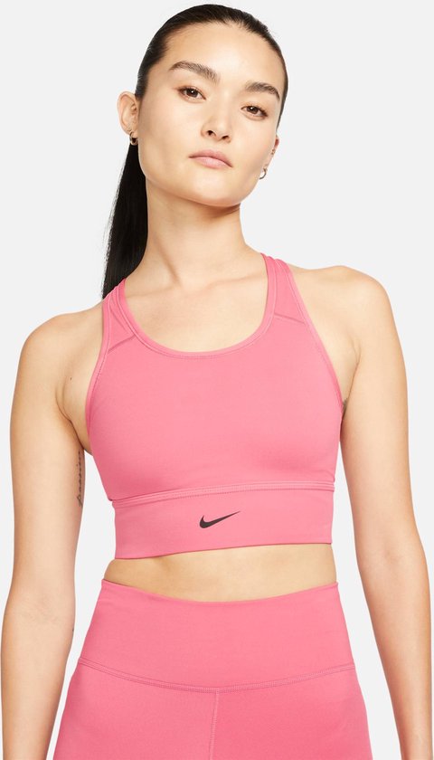 Nike Maat L Dri-FIT Swoosh Long Line Sportbeha Dames