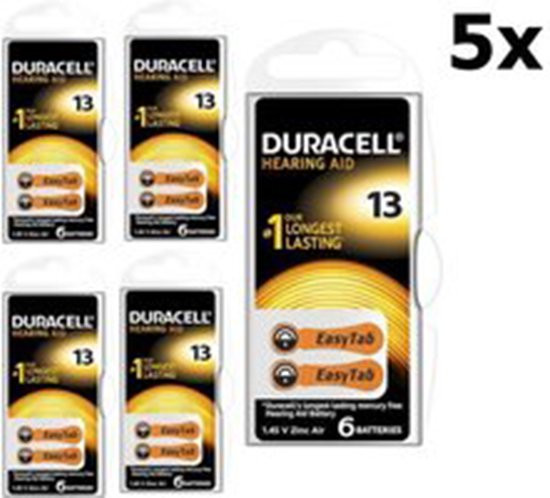 Duracell Activair 13, 30 Stuks Hoortoestel batterijen