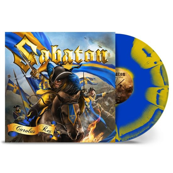 Sabaton - Carolus Rex (Swedish Version) blauw & geel vinyl.