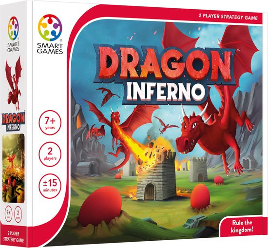 SmartGames - Dragon Inferno - strategisch bordspel - 2 spelers