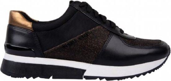 Michael Kors Allie Trainer - maat 39 - Black/bronze Zwart Dames Sneakers