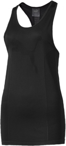 PUMA evoKNIT Seamless Tank Shirt Dames - Puma Black - Maat S