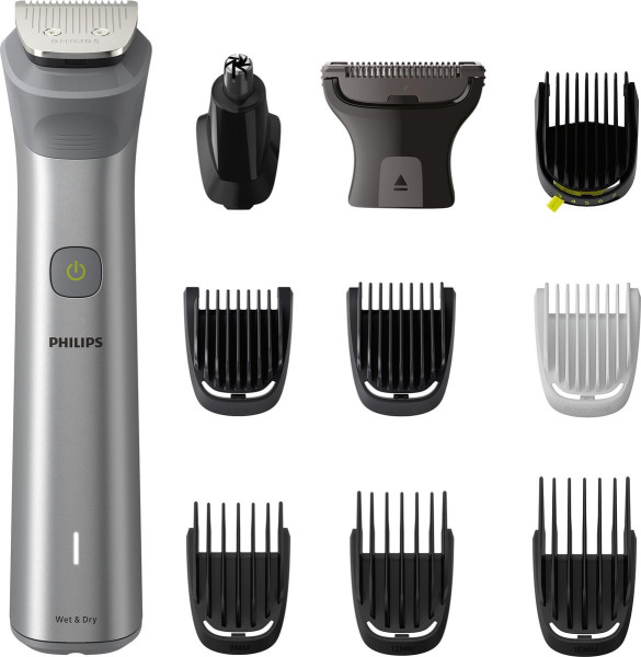 Philips All-in-One Series 5000 - MG5930/15 - 11-in-1 Trimmer Set Voor Baard Lichaam Haar - Lichtgrij