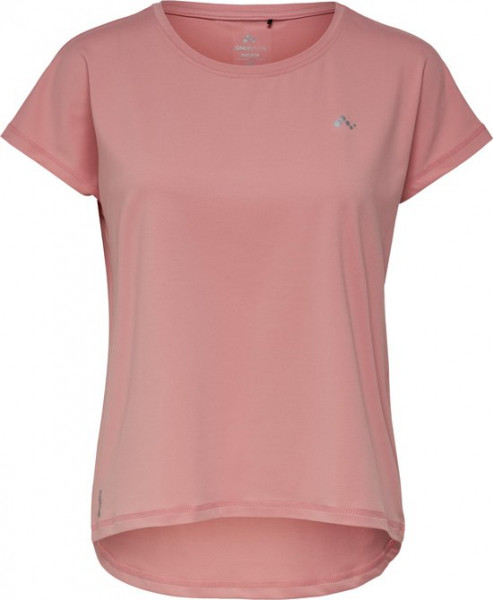 Only Play Aubree Loszittende Sporttop Korte Mouwen - Strawberry Pink - Maat XS