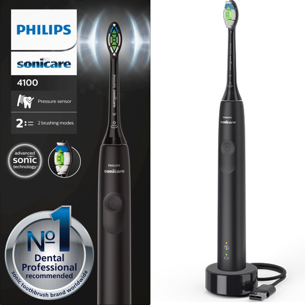 Philips Sonicare Series 4100 - HX3681/54 - Elektrische Tandenborstel - Zwart