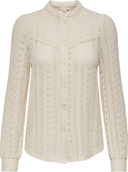 ONLY - Maat XS - ONLDITTE LS LACE SHIRT WVN Dames Blouse