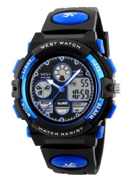 West Watches multifunctioneel kinder tiener sport horloge model Rock - Chronograaf – Shockproof - Di