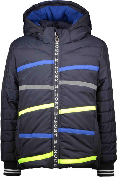 B.nosy - Maat 110 - Jongens Winterjas - Oxford blue