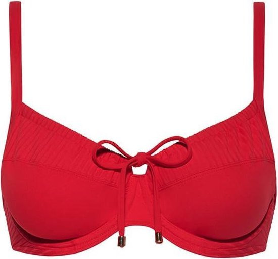 CYELL - Maat 36D - Dames Bikinitop Niet voorgevormd met Beugel Rood