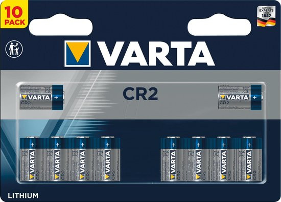 Varta LITHIUM Cylindr. CR2 Blli10 CR2 Fotobatterij Lithium 880 mAh 3 V 10 stuk(s)