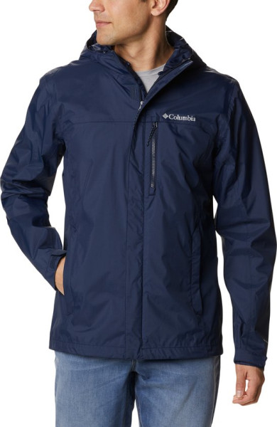 Columbia - Maat L -Pouring Adventure™ II Jacket Regenjas - Jas voor Heren - Waterdichte Jas - Blauw