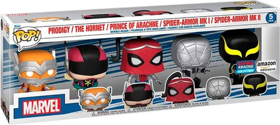 Funko Pop! 5 Pack: Marvel Spider-Man - Beyond Amazing - Beyond Amazing Exclusive