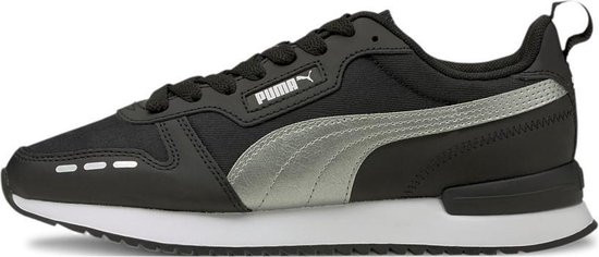 PUMA R78 Metallic FS - maat 38.5 - Dames Sneakers - Puma Black-Asphalt