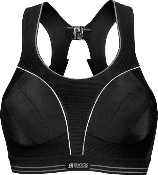 Shock Absorber Maat 85B Ultimate Run Bra Sportbeha Dames - Zwart/Zilver