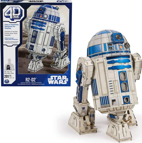 4D Build Star Wars - R2-D2 - 3D Puzzel - 201 stuks - kartonnen bouwpakket