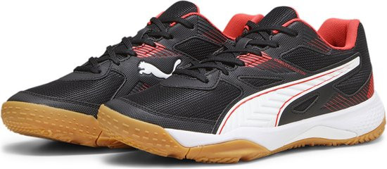 PUMA Solarflash II - maat 40 - Unisex Sportschoenen - Zwart/Wit/Rood