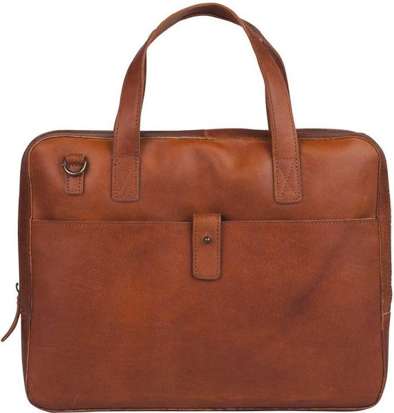 BURKELY Vintage Noa Little Aktetas - 13 inch Laptoptas - Cognac