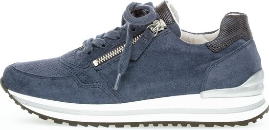 Gabor Sneaker 46.528.26 - maat 38.5 - River Marine Blauw Suède