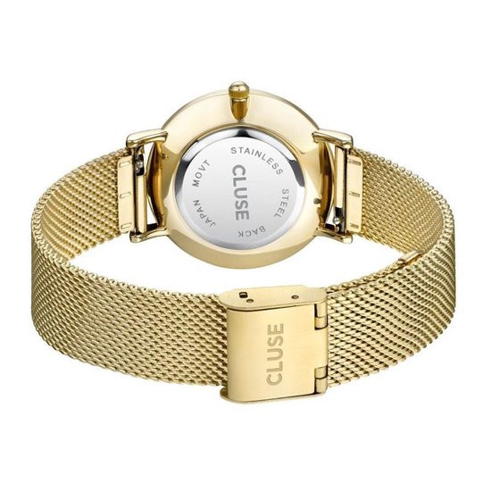 Cluse Minuit Mesh White, Gold Colour